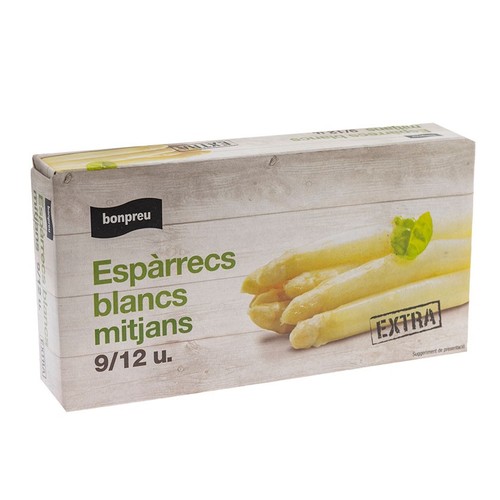 BONPREU Espàrrecs blancs mitjans 9/12
