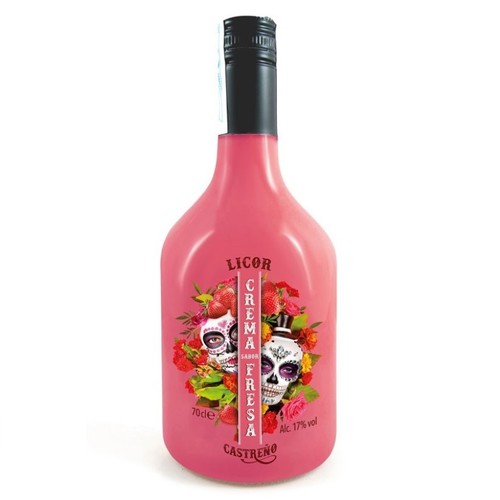 CASTREÑO Crema de licor amb gust de maduixa