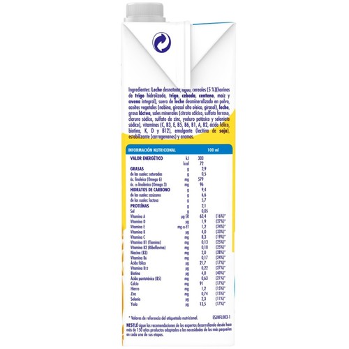 NATIVA Llet de creixement amb cereals