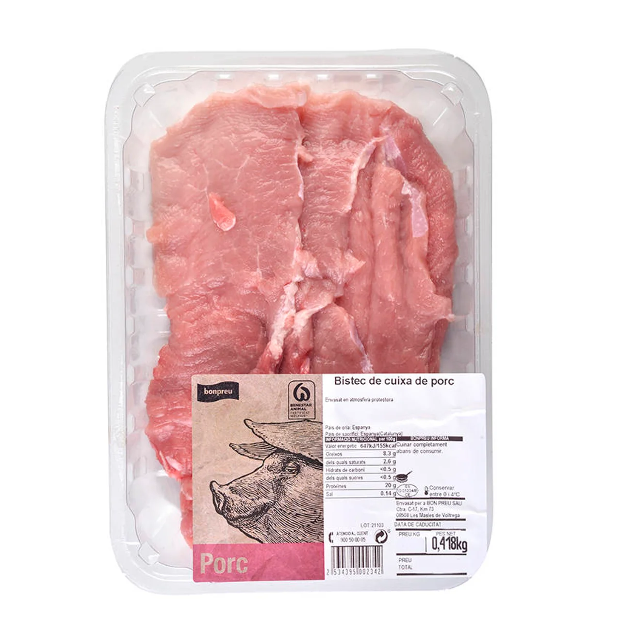 BONPREU Bistec de muslo