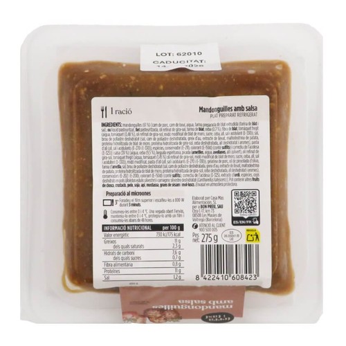 TERRA I TAST Mandonguilles amb salsa