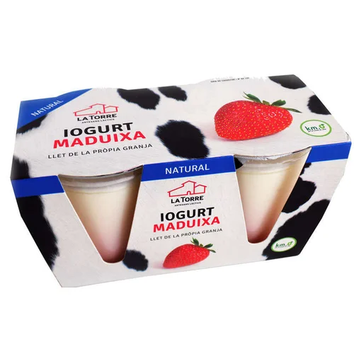 Yogur desnatado de coco y piña Km0