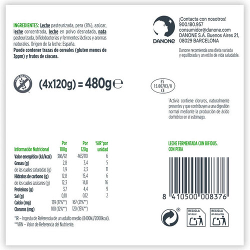 ACTIVIA Iogurt amb pera