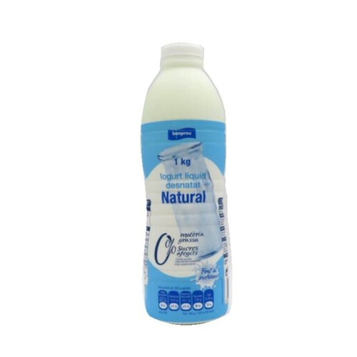 BONPREU Iogurt líquid desnatat natural 0%