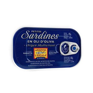 Imagen de ANXOVES DE L'ESCALA Sardines petites en oli d'oliva