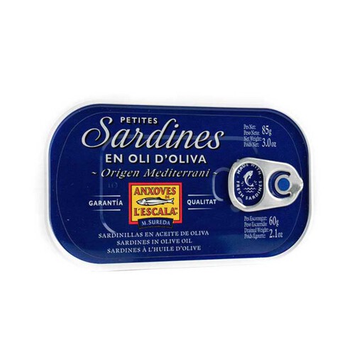 ANXOVES DE L'ESCALA Sardines petites en oli d'oliva