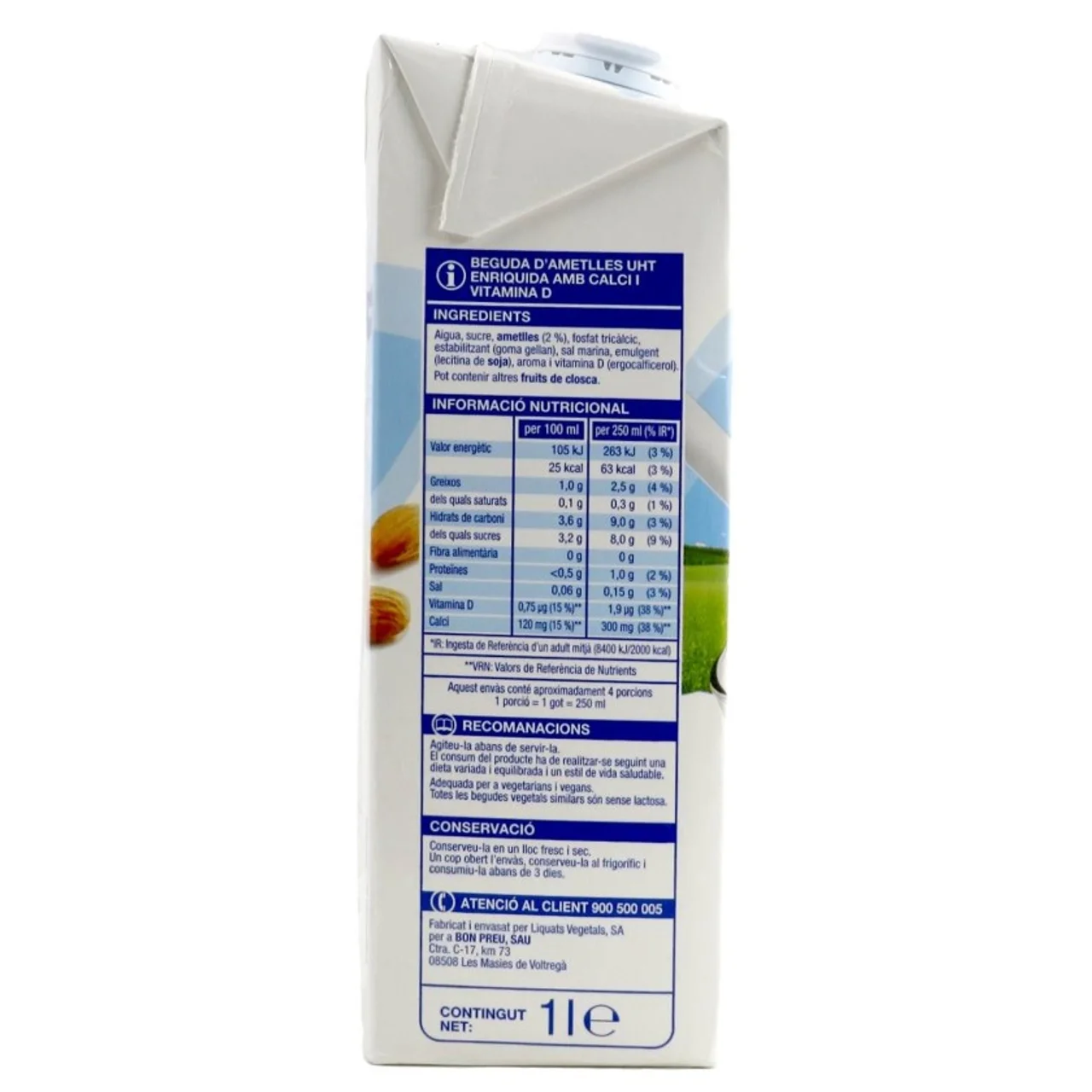 BONPREU Leche de almendras UHT