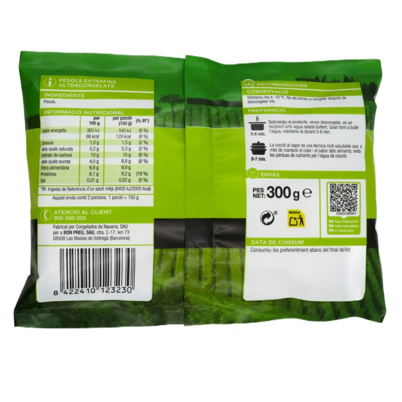 BONPREU Guisantes extrafinos