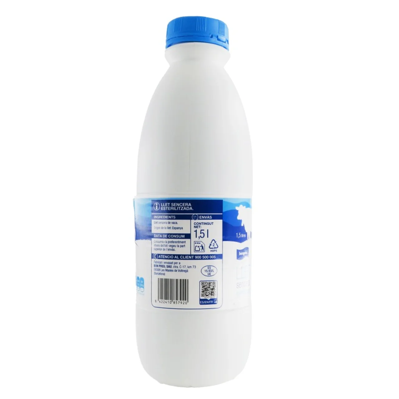 BONPREU Leche entera esterilizada