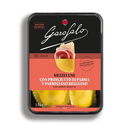 GAROFALO Mezzelune farcit de pernil i parmesà