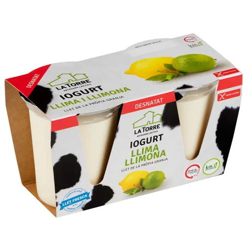 Yogur desnatado de coco y piña Km0