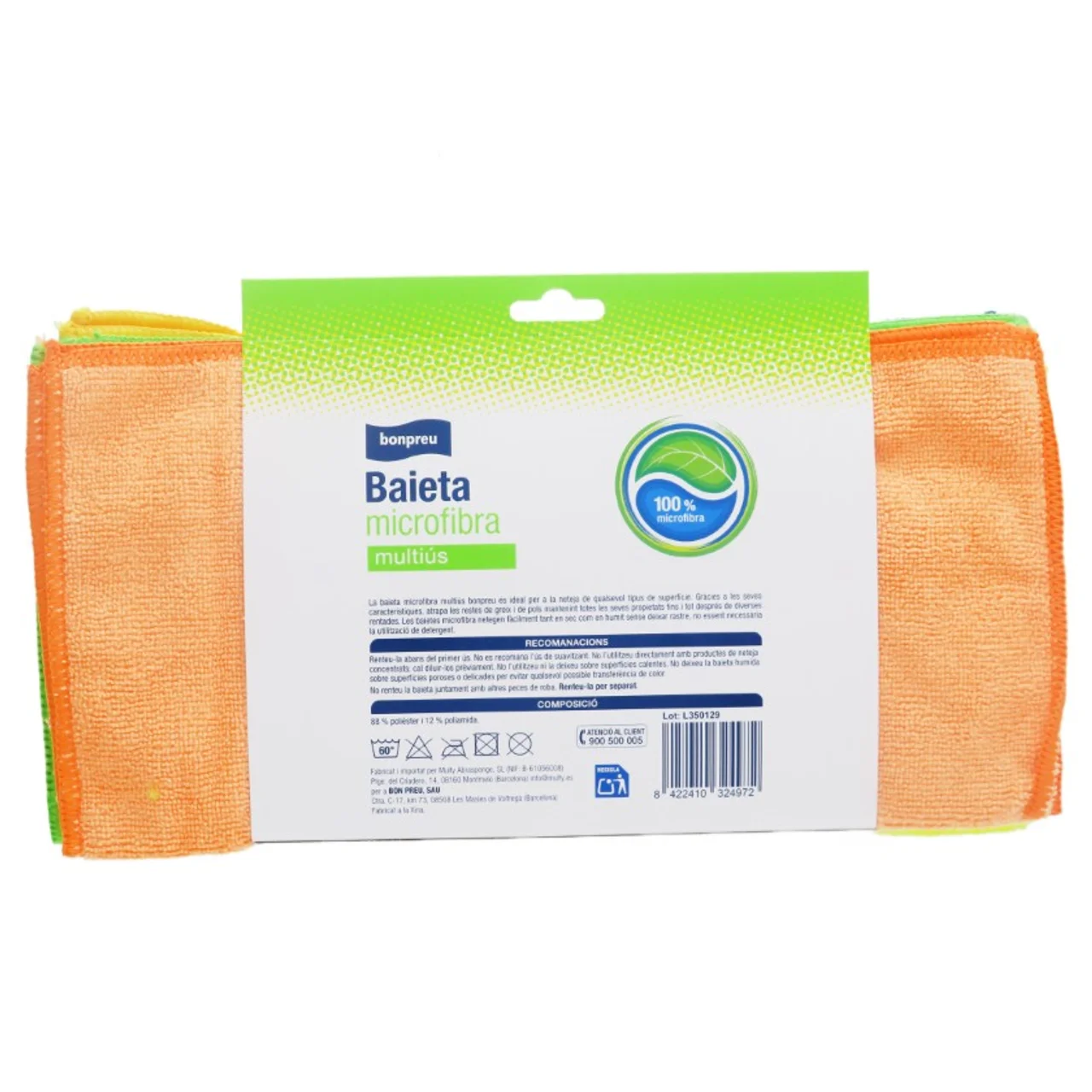 BONPREU Bayeta microfibra multiuso