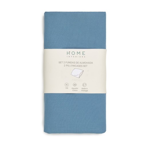 HOME INTERIORS Funda de coixí Blau de 45x110cm