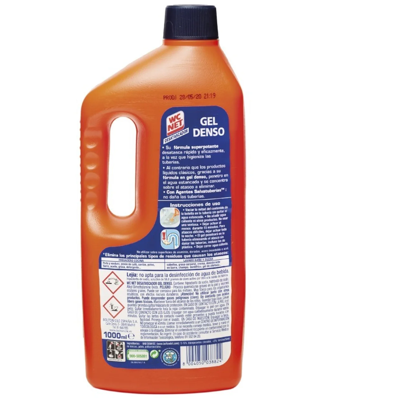 Desatascador gel