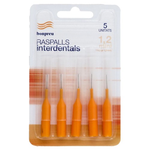BONPREU Raspalls interdentals minis 1.2 mm
