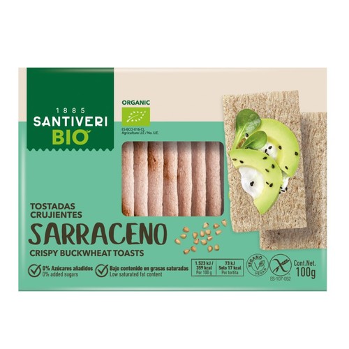 SANTIVERI Torrades de blat sarraí ecològiques