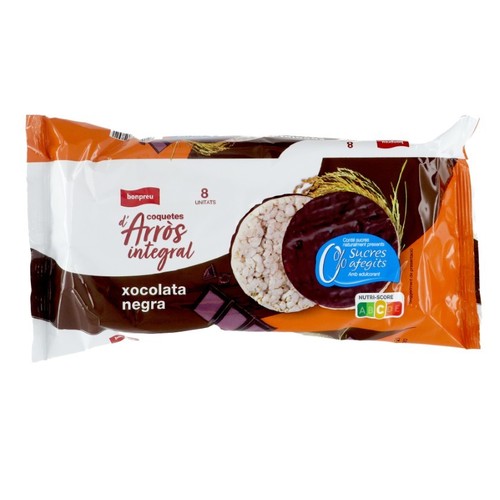 BONPREU Coquetes d'arròs integral amb xocolata negra