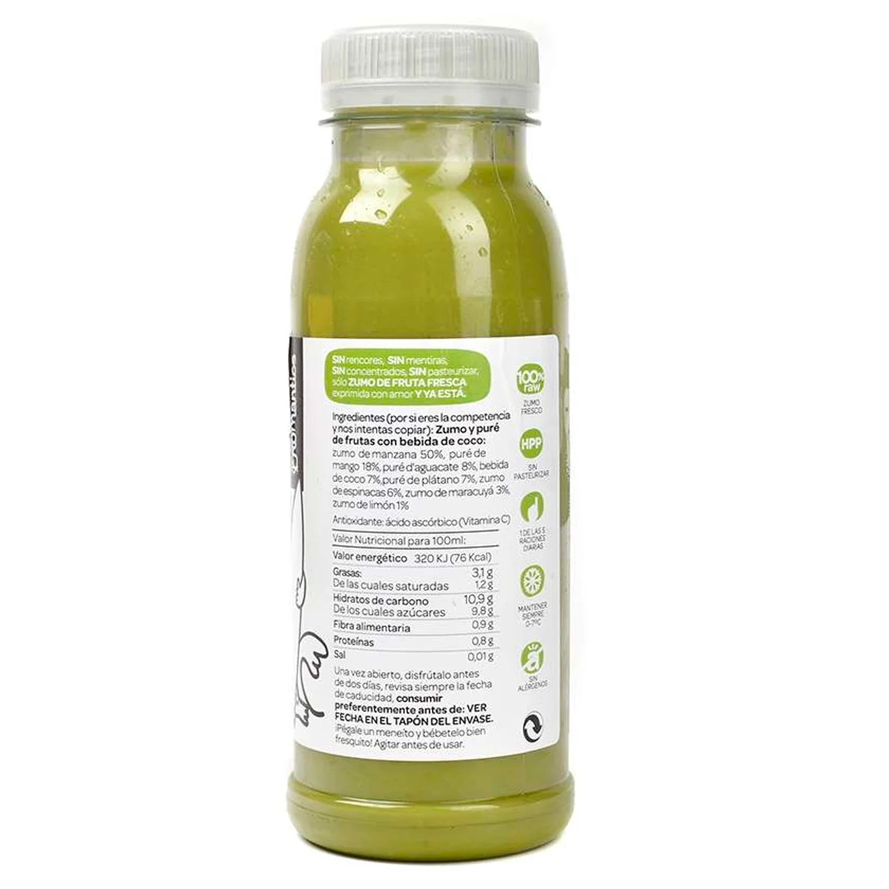 Zumo Detox Forever Young en botella