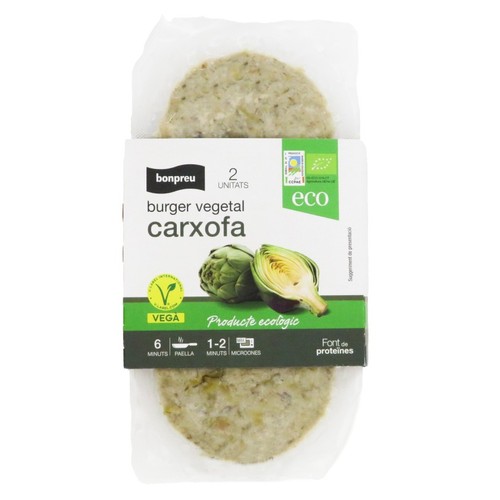 BONPREU Burger vegetal carxofa ecològica