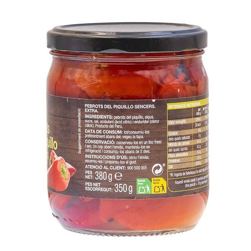BONPREU Pebrots del piquillo sencers extra