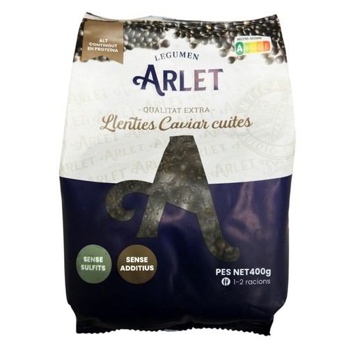 LEGUMEN ARLET Llenties caviar cuites