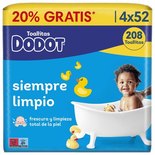 DODOT Tovalloletes humides infantils