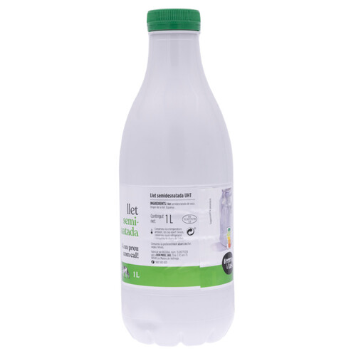 TERRA I TAST Llet semidesnatada km0 en ampolla