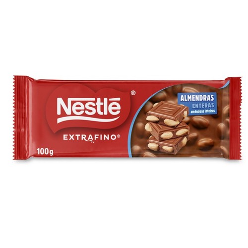 NESTLÉ Xocolata amb llet amb ametlles senceres