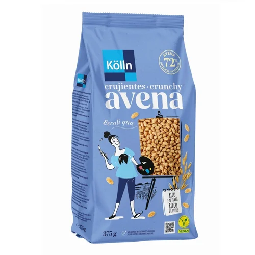 Cereales de avena crujiente de chocolate
