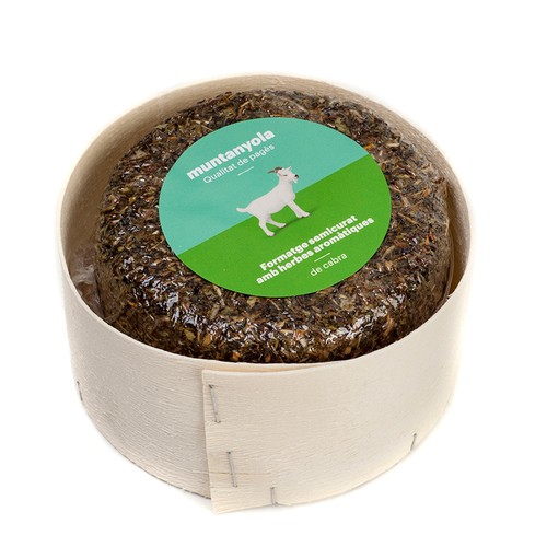 MUNTANYOLA Formatge de cabra amb fines herbes Km0