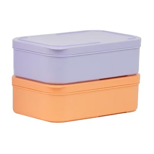 POLARBOX Nevera portàtil de color malva i taronja 6 L