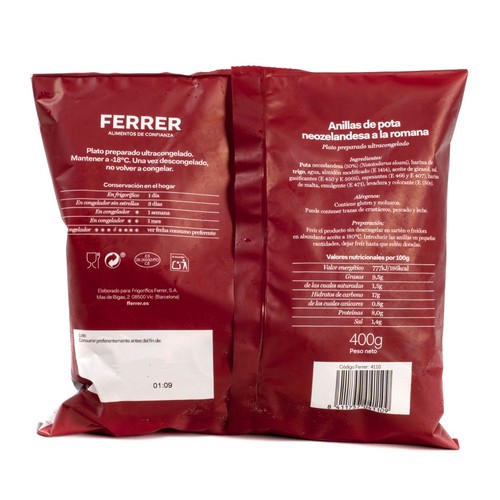 FERRER Anelles de calamar a la romana