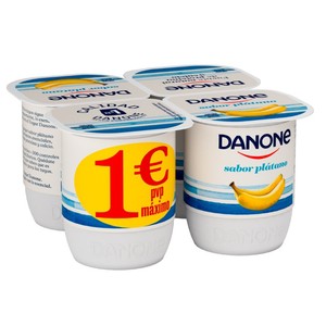 Yogur sabor plátano