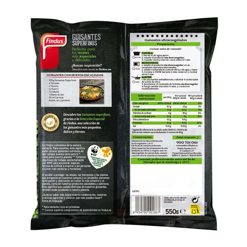 FINDUS Pèsols super fins