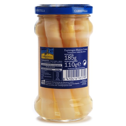 CARRETILLA Espàrrecs blancs curts