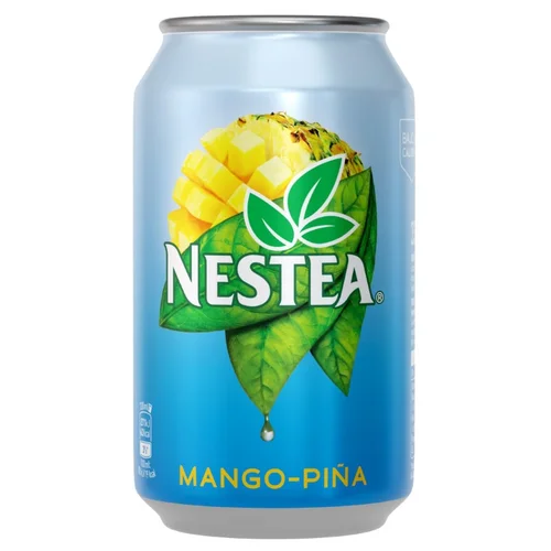 Refresco de té verde con sabor a maracuyá en lata