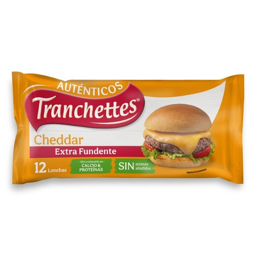 TRANCHETTES Formatge cheddar fos a talls