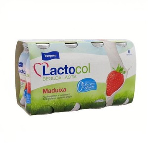 BONPREU Bebida láctea Lactocol de fresa 0%