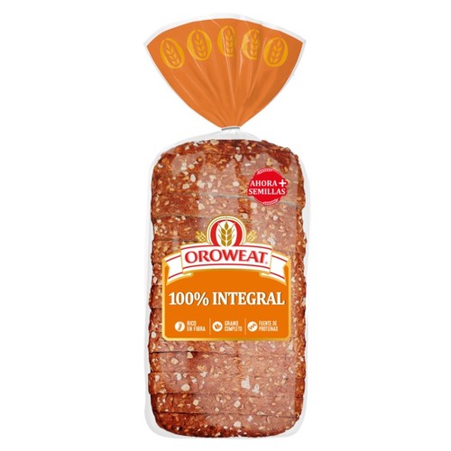 OROWEAT Pa de motlle 100% integral amb llavors