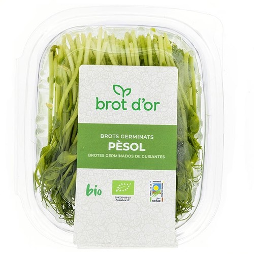 BROT D'OR Brots germinats de pèsol ecològics en safata de 50 g