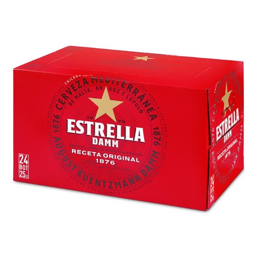 ESTRELLA DAMM Cervesa 24 x 25 cl en ampolla