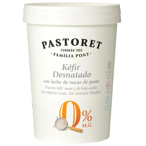 Yogur artesano natural desnatado