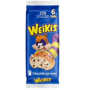 Imagen de WEIKIS Panets amb trossets de xocolata amb llet