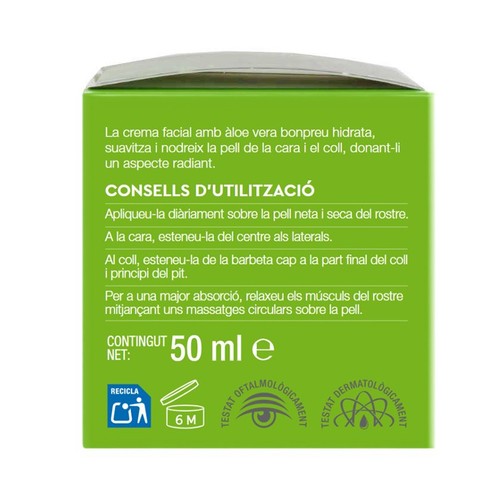 BONPREU Crema facial amb àloe vera