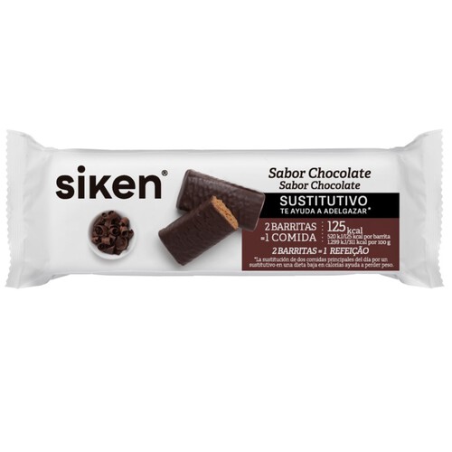 SIKEN FORM Barreta substitutiva sabor xocolata