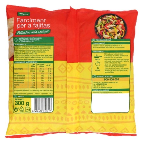 BONPREU Farciment per a fajitas