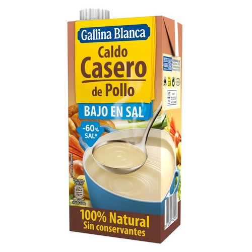 GALLINA BLANCA Brou casolà de pollastre baix en sal