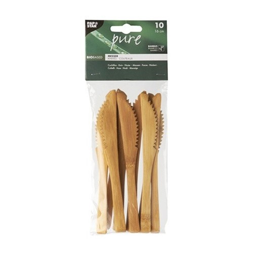 PAPSTAR Ganivet fusta Pure 16cm