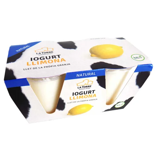 Yogur sabor fresa Km0