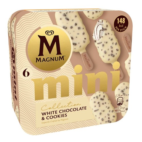 MAGNUM Gelat mini xocolata blanca amb cookies